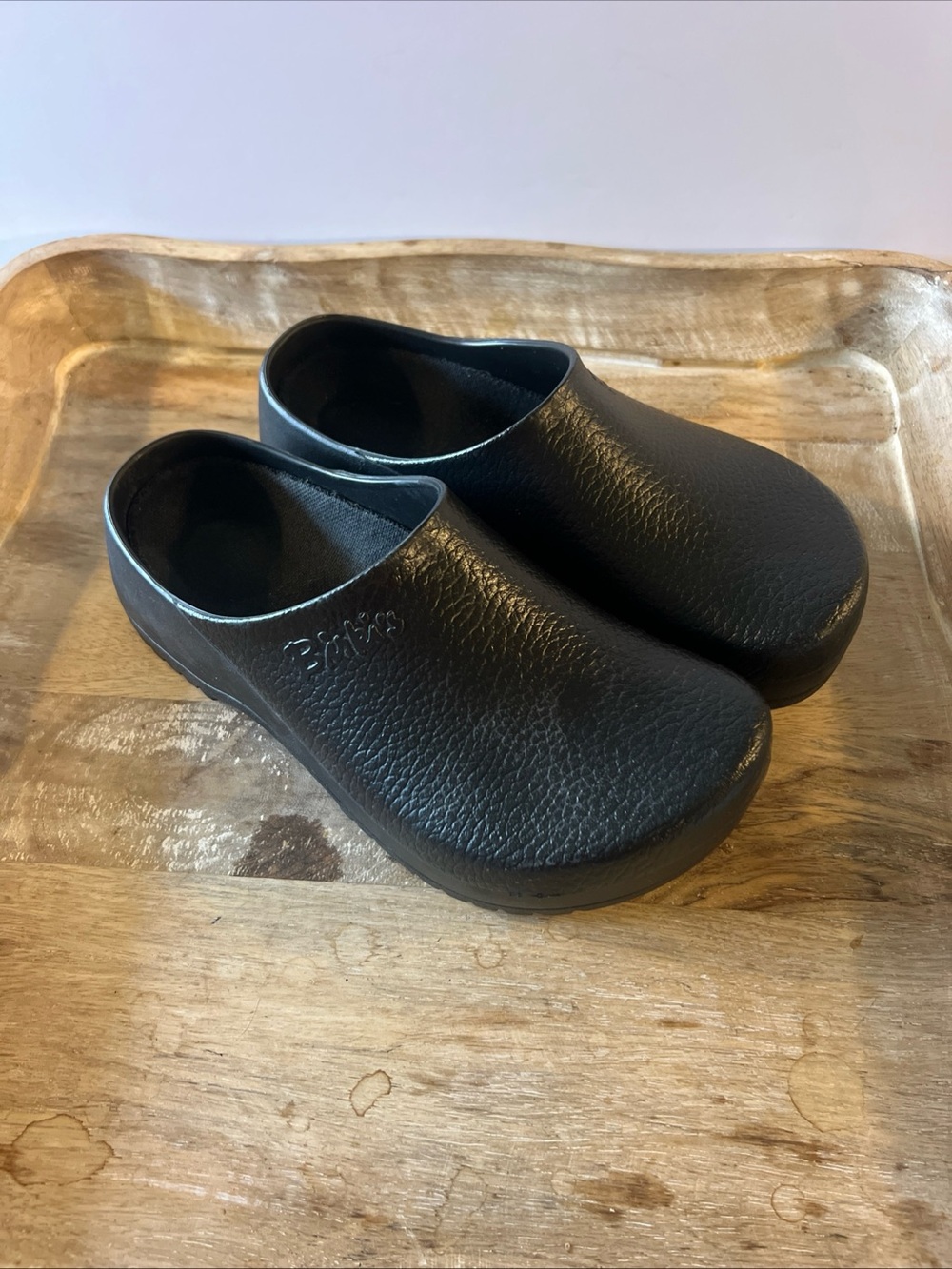 Birkenstock Kids Black Slip-On Clog